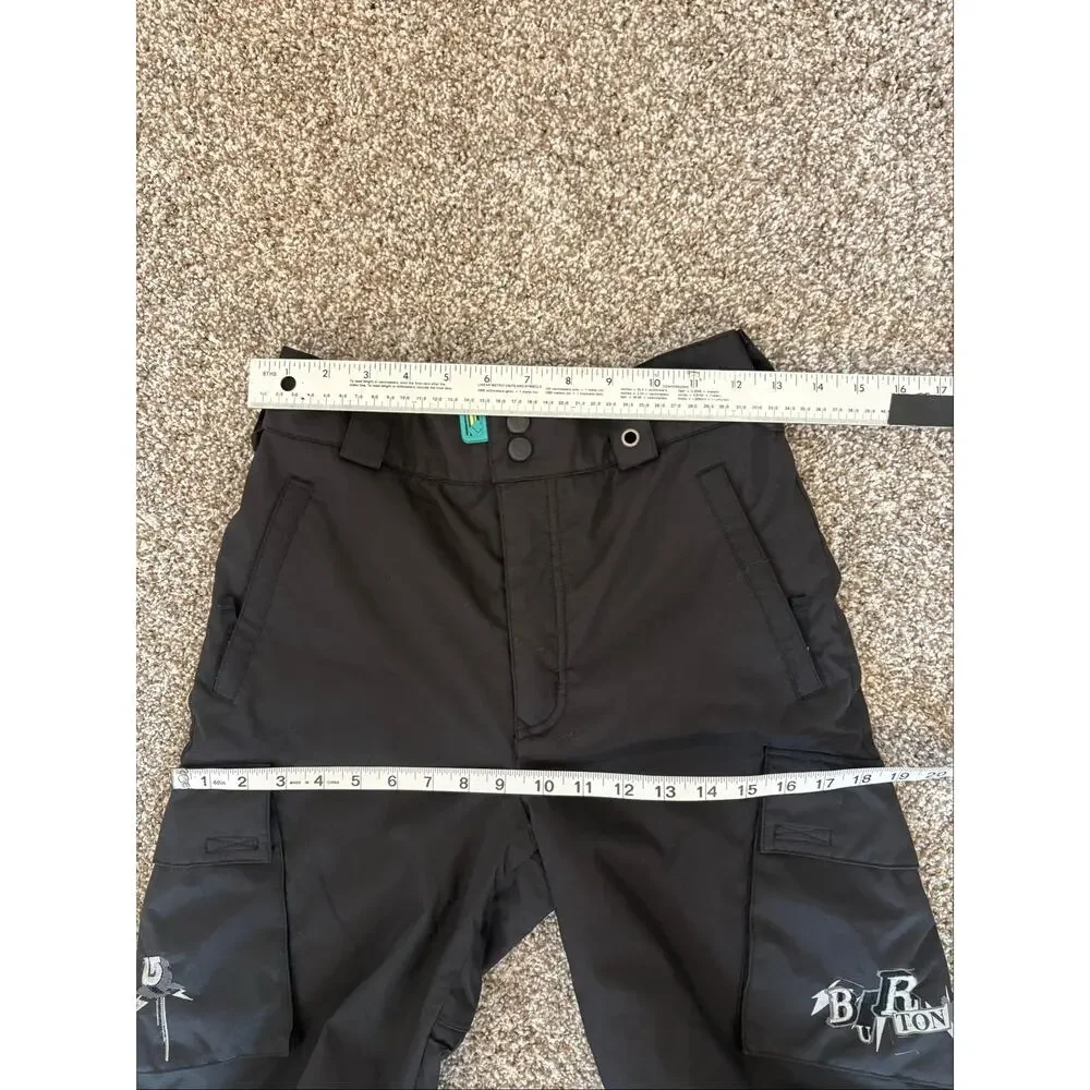Burton Youth M Snowboard Pants Black Insulated Cargo Waterproof Ski Boys Girls